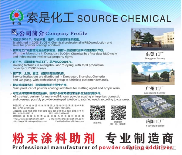 中國粉末涂料助劑